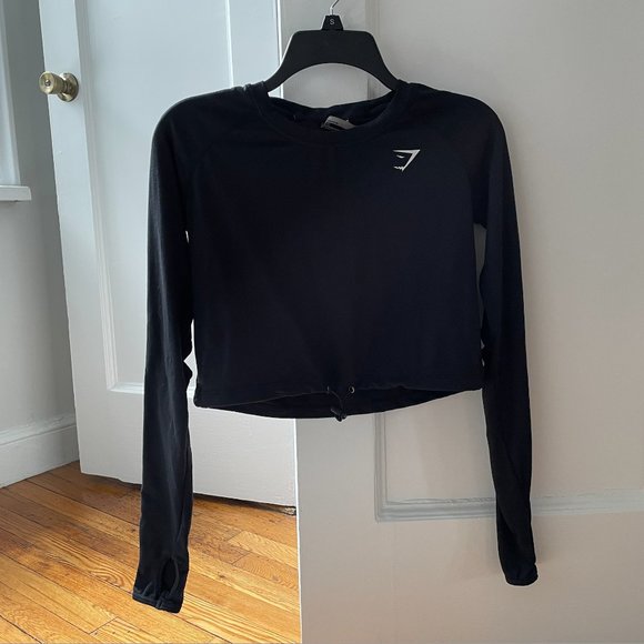 Gymshark | Athleisure | Workout Crop Top | Color: Black | Size: XS - Picture 3 of 4